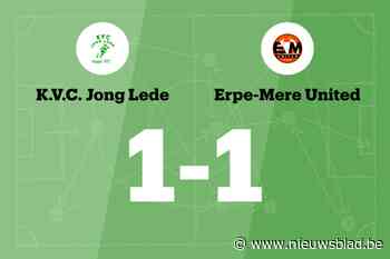Erpe-Mere United speelt gelijk tegen Eendracht Aalst Lede