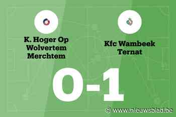 Collin is goud waard voor KFC Wambeek Ternat tegen HO Wolvertem Merchtem