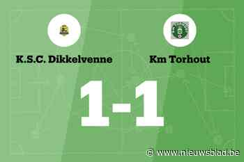 KSC Dikkelvenne speelt thuis gelijk tegen KM Torhout