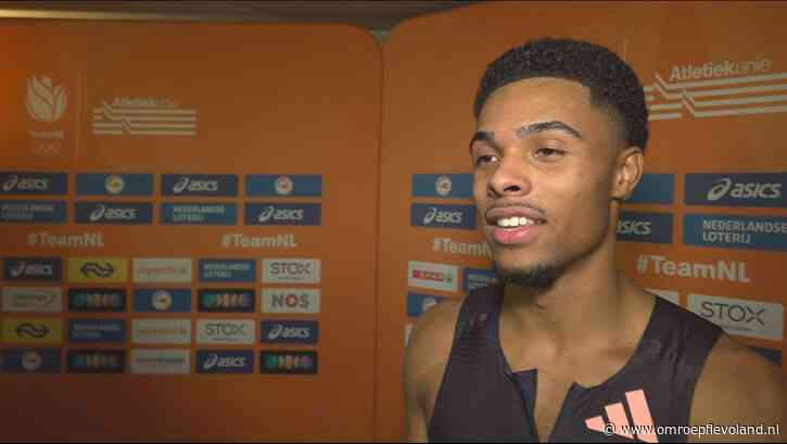 Almere - Hordenloper Jamie Sesay heel blij met zilver op NK: 'Dit is de grootste prijs in mijn carrière'