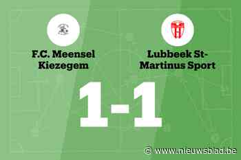 Meensel-Kiezegem en SMS Lubbeek delen de punten