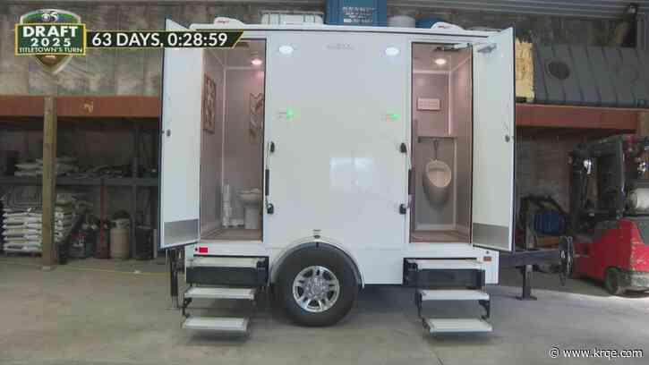 Luxury portable toilets sought after ahead of NFL Draft