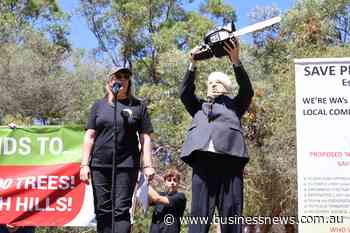 Hundreds protest Satterley development