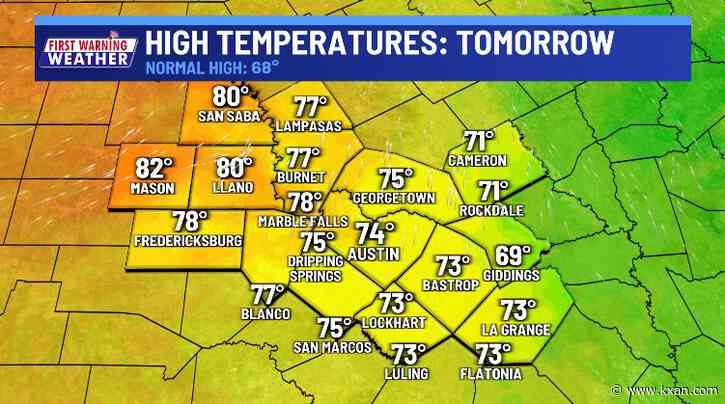 Areas of dense fog overnight, sunny & warmer Monday
