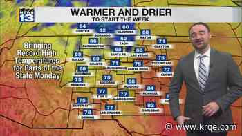 Warm and mild start to the workweek