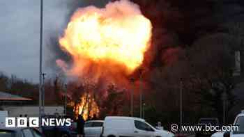 Homes evacuated after huge lorry fire breaks out