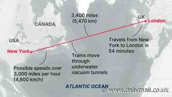 Proposed $19,000,000,000,000 tunnel could get you from London to New York in 54 minutes