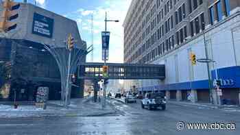 Senior bodychecked while walking with co-worker in downtown Winnipeg skywalk