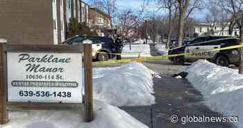 Man stabbed outside of Edmonton apartment in morning attack