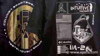 Limited edition Athena moon lander merch on sale at Columbia Sportswear now — and it'll definitely sell out