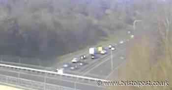 M32 crash causes delays in Bristol