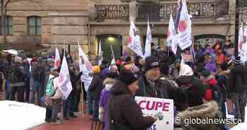 Education support workers hit the picket line in Calgary
