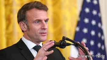 Gespräche über Friedenslösung: Macron sieht durch Treffen mit Trump "Wendepunkt"