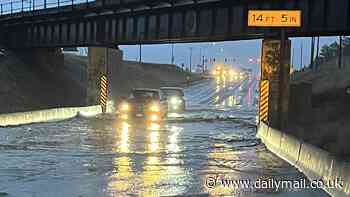 Major flood warnings issued in five states as rest of the US is set to bake