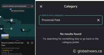 Google Maps users say Canada’s provincial parks are being labelled as ‘state parks’