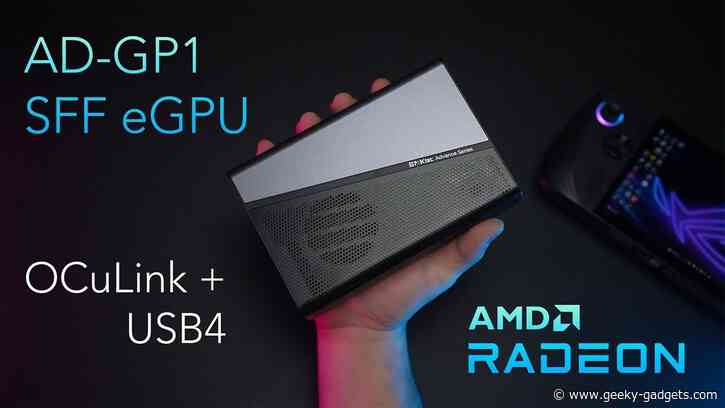 Boost Your Gaming Performance : GMKTec AD-GP1 eGPU with OCuLink and USB4