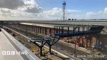 New footbridge in place at Grade II listed station