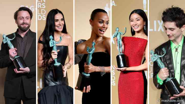 The complete list of winners at the 2025 Screen Actors Guild Awards