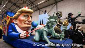 Trump, Musk und Putin im Kölner Rosenmontagszug