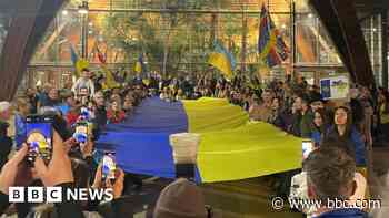 Vigil held to mark three years of Ukraine war