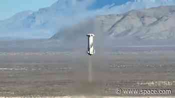 Blue Origin launches 'Perfect 10' space tourists on New Shepard rocket (video)