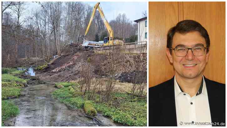 Bauarbeiten zu Hochwasserschutz in Tittmoning  – „Einer der besten Orte kaputt gemacht“