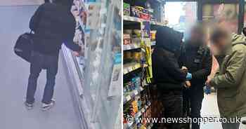 Moment thief is arrested by undercover police in Bromley shoplifting sting