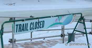 Warm weather stymies skating on iconic Winnipeg river trail