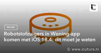Robotstofzuigers in Woning-app komen met iOS 18.4: dit moet je weten