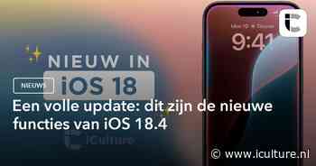 Een volle update: dit zijn de nieuwe functies van iOS 18.4