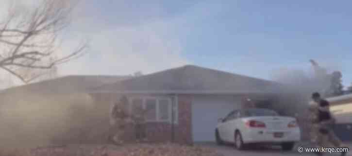 AFR rescues woman trapped in house fire