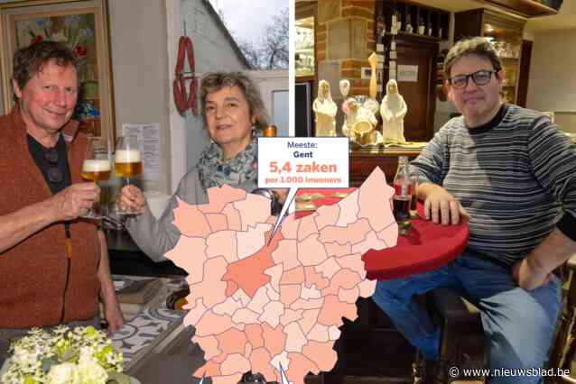 Waar ligt het rijkste horecalandschap van Oost-Vlaanderen? De ene gemeente heeft keuze genoeg, de andere lijkt wel een woestijn