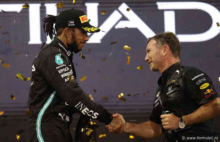 Horner: ‘Hamilton kan titelkandidaat worden, mits hij en Ferrari snel op dezelfde golflengte zitten’