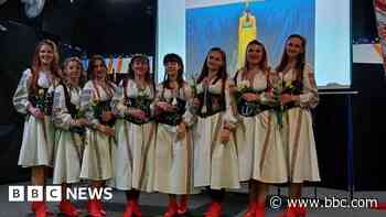 Performance marks third anniversary of Ukraine war