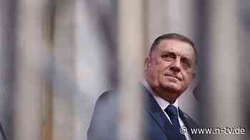 Neue Unruhen befürchtet: Bosnischer Serben-Führer Dodik muss in Haft