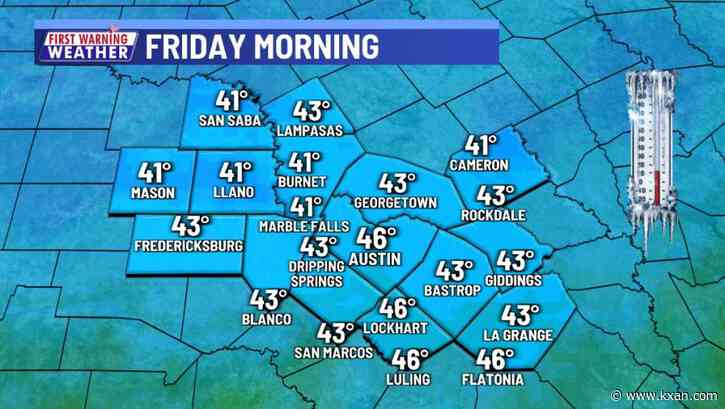 Cold front on the way brining another cold morning