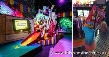 Chip your ball around a grisly golf course for competitive family fun