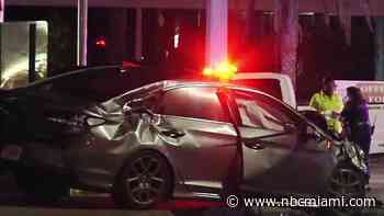 Teen arrested after crashing stolen car in Davie: Police