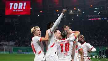 Zu-Null-Serie der Wölfe reißt: Umstrittener Elfer bringt Leipzig ins Pokal-Halbfinale