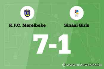Weergaloze Van De Putte leidt KFC Merelbeke B langs Sinaai Girls
