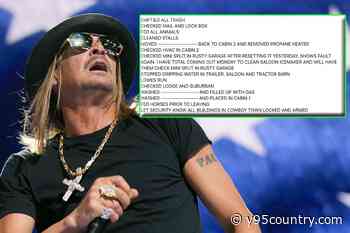 Kid Rock Lists Everything Employees Do Each Day + It’s Exhausting!
