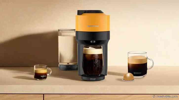 The Nespresso Vertuo Pop+ is under $70 in the spring-ready Mango Yellow colorway
