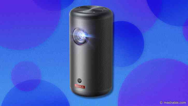 Save $120 on the Nebula Capsule 3 GTV Projector at Amazon and skip a new TV
