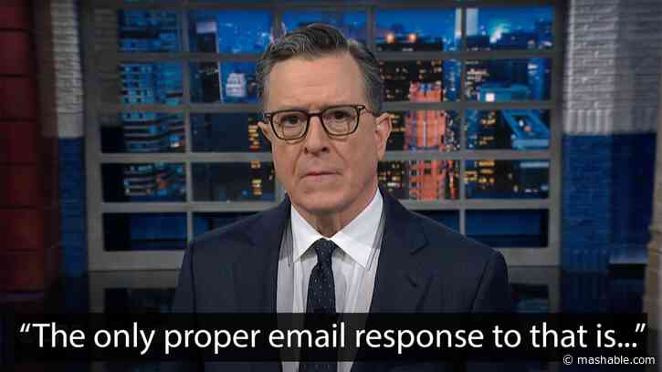Stephen Colbert has a blunt reply suggestion for Elon Musks DOGE email