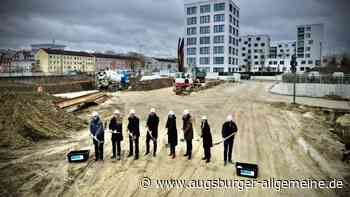 An der Bahnlinie entstehen bezahlbare Wohnungen: Spatenstich im Leplat-Quartier
