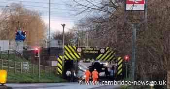 Britain's 'most bashed' bridge hit by car