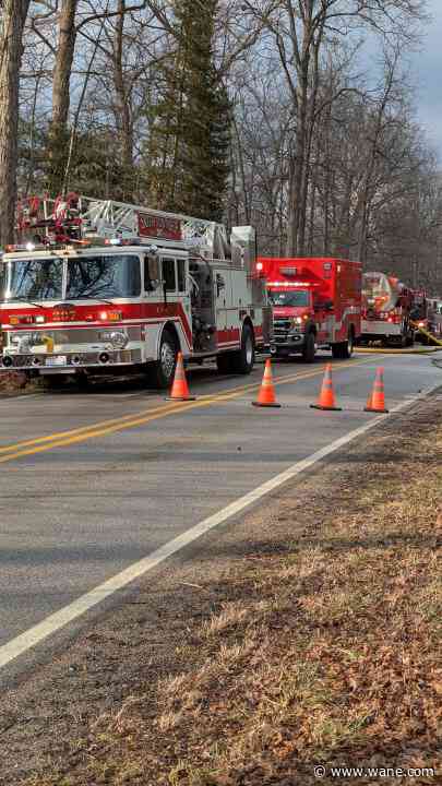 Firefighters douse flames on Huntertown property