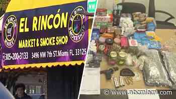 56 pounds of cannabis and gambling machines recovered in Miami smoke shop bust