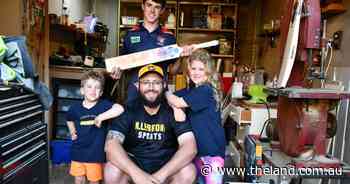 What happens when you can't fix a cricket bat in the bush? You do it yourself