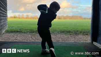 The three-year-old boy 'obsessed' with golf